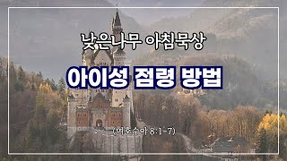 [낮은나무 아침묵상] _아이성 점령 방법 _여호수아 8:1-7 _신원동 낮은나무교회