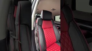 Beautiful two-tone Katzkin Leather for a Toyota Tundra