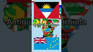 Continent Battle Royale (Part 2) #shorts #america #europe #africa #asia #oceania #earth #world