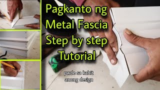 Paano magkanto ng metal fascia cover  | step by step tutorial