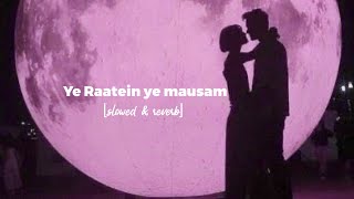 Yeh Raatein Yeh mausam [slowed +reverb] Full Song | Kishore Kumar | Lofi | `aloneee