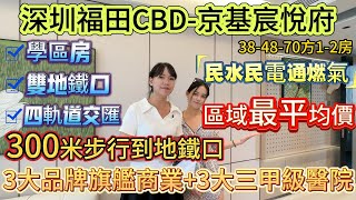 福田CBD總價150萬-租5500/月 年收益近5%「福田-京基宸悅府」300米到地鐵口  民水民電通燃氣 { 38-48-70方} 2公里7大市級市政配套+3大品牌旗艦商業+3大三甲級醫院#深圳樓盤