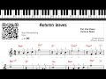 🎼 Autumn leaves - 4805 - Tutorial Partitura Fácil