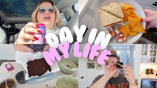 CAR CHAT + MAKING SWEET POTATO BROWNIES | DAY IN MY LIFE