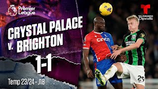 Highlights & Goles: Crystal Palace v. Brighton 1-1 | Premier League | Telemundo Deportes