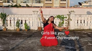 Girls Like You / Tere Bina || Jeffrey Iqbal || Fusion Choreography || joysree _pahi