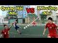 Thử thách bóng đá sút Vô Lê như Ronaldo : Quang Hải Nhí VS Lương Xuân Trường Nhí U23 Việt Nam