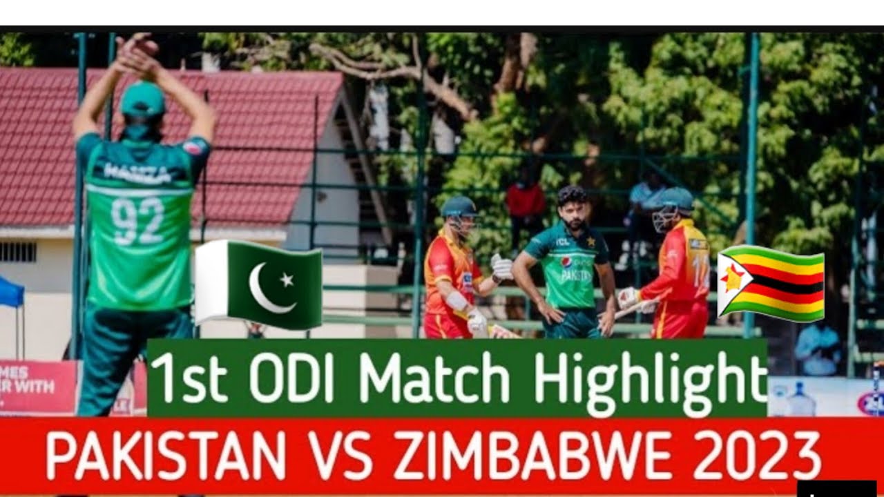 Pakistan Vs Zimbabwe 1st ODI 2023 Highlights | Pak Vs Zim 1st ODI ...