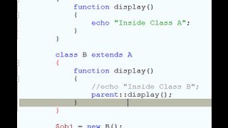 Overriding: PHP OOP