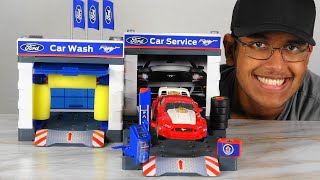 Ford Service Station, Car Wash, Car Service, Assemble & Repair Your Car, Klein Toys