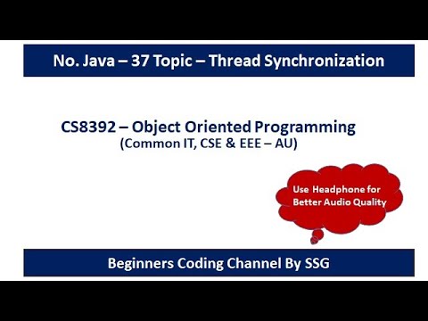 Java Thread Synchronization | Synchronized Block, Method | Static ...