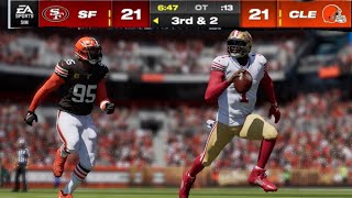 MADDEN 24 SUPERSTAR MODE EP.7 - 49ERS AND THE BROWNS IN A OVERTIME THRILLER