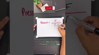 Maths Formulas You Need To Know! Pressure = ? #educational #formula #maths #fyp #lifehack