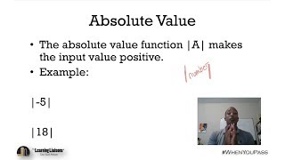 General Knowledge Test - Math Bootcamp - Competency 1 - Skill 1 - Absolute Values