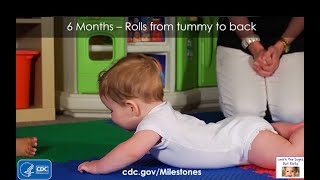 6 Months – Rolls from tummy to back