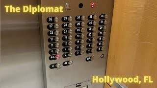 Amazing - Otis Traction elevator at The Diplomat Beach Resort in Hollywood, FL