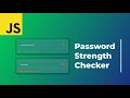 Javascript Password Strength Checker With Regex