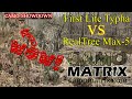 Compare First Lite Typha Vs RealTree Max-5 hunting camo with deer vision and new corn and grass bg's