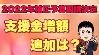 第2の支援金追加や増額などはありえるか？【5/17閣議決定2022年補正予算】