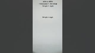Convert Kilometer Per Hour To Miles Per Hour