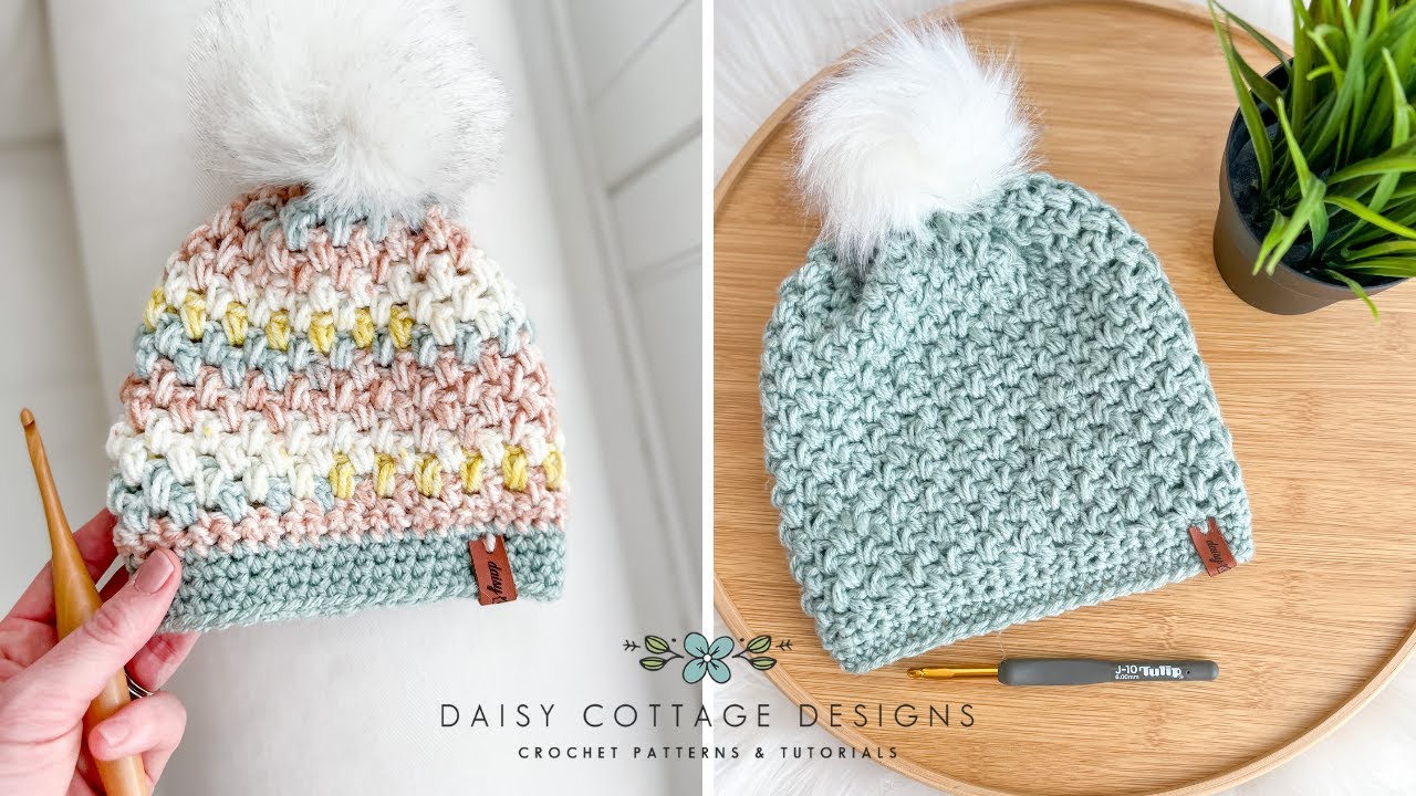 Easy Crochet Beanie Tutorial Youtube