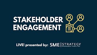 Stakeholder Engagement: Program Overview