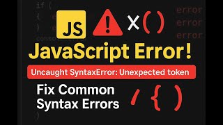 How to fix JavaScript Uncaught SyntaxError : Unexpected Token, Missing Braces in Hindi