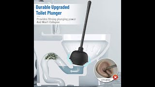 Amazon com  MR SIGA Toilet Plunger and Bowl Brush Combo for Bathroom Cleaning