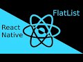 React Native tutorial #17 FlatList with example