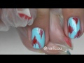 ikat nailart simple nail design tutorial with gel polish