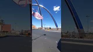 City of Las Vegas Strat tower Sky jump Big bus! #shorts #mustsee