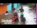 Thousands evacuated in India as torrential rains flood cities