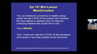 Misinformation and How It Is Coded on Death Certificate (9/14/2020)
