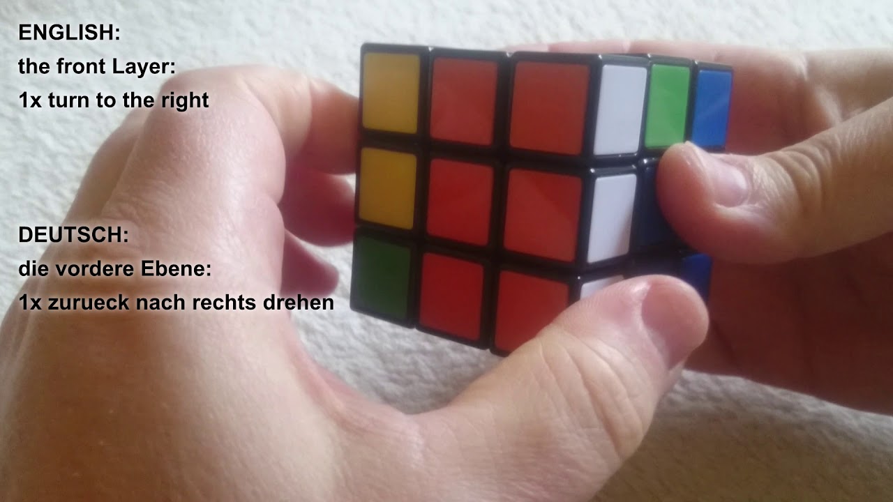 Tutorial - How To Solve The Rubik Cube | Anleitung - Wie Löst Man Den ...