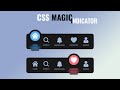 How To Create Magic Navigation Menu Indicator using Html CSS | Magic Navigation Menu Indicator