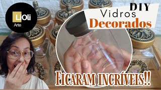 DIY-VIDROS ESTILO VINTAGE |  LINDA DECORAÇÃO EM VIDROS DE CAFÉ SOLÚVEL #artesanato #façavocêmesmo