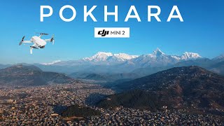 Early morning aerial view of Beautiful city Pokhara | Machhapucchre \u0026 Annapurna Range