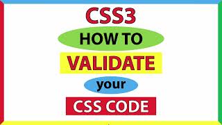 How To Validate Your CSS3 Code Using An Online Validation Service | Jigsaw.W3C.org
