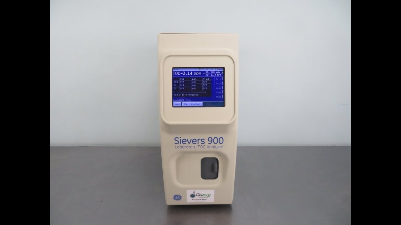 GE Sievers 900 Laboratory TOC Analyzer - YouTube