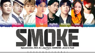 Dynamic Duo, ZICO, B.I, Jay Park, CHANGMO & Jessi 'Smoke Remix' Lyrics | ShadowByYoongi