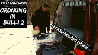 VW T4 | MEHR ORDNUNG IM BULLI (2) | Heckschublade...