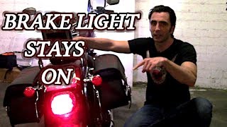 Harley Davidson Fatboy Brake Light Stays ON – Issue Fixed!