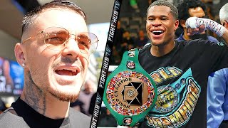 GEORGE KAMBOSOS TO “EMAIL CHAMP” DEVIN HANEY- WHY WOULD I DUCK YOU WHEN LOMA WOULD STOP YOU!