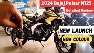 2024 BAJAJ PULSAR N125 NEW COLOUR PUTER GREY CITRUS RUSH 😃🤩 NEW LOOKS 👍🎉 ALL COLOURS