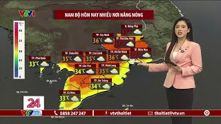 Dự báo thời tiết 11h30 - 27/03/2024 | Nam Bộ nhiều nơi nắng nóng | VTVWDB