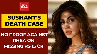 Sushant Death Case: No Evidence Of Rhea Chakraborty Siphoning Off Rs 15 Cr From Sushant's Account