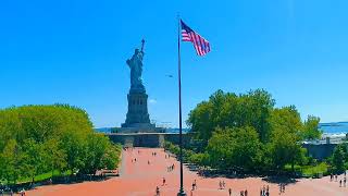 NewYork✨自由の女神/リバティ島から/statue of liberty/From Liberty Island🗽🇺🇲