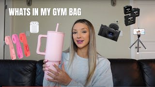 WHAT'S IN MY GYM BAG as a fitness influencer - workout essentials & content creation gear
