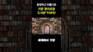 세계에서 가장 아름다운 도서관 TOP5! 책보다 건물이 눈길을 끄는 곳들📚 #shorts #세계 #세계에서 #가장 #아름다운 #도서관 #top5