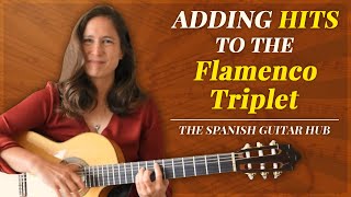 How to add accents and hits to the flamenco triplet - guitar lesson